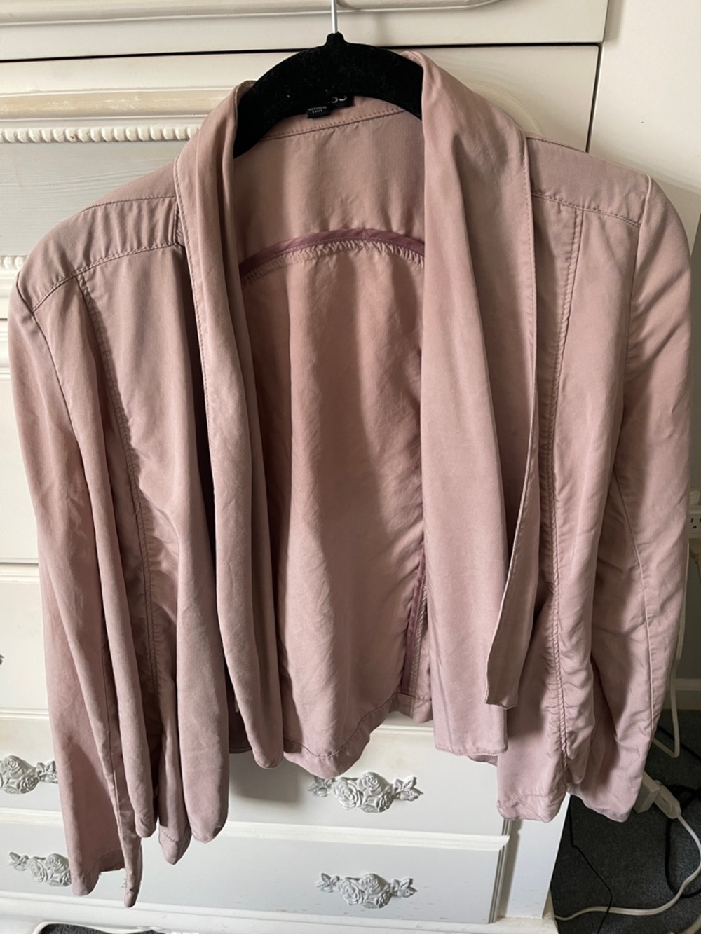Express Soft Pink Draped Women's Jacket